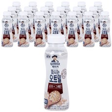 롯데제과 퀘이커 마시는오트밀 오트&그레인, 50g, 20개