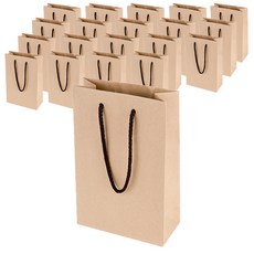 牛皮紙7號購物袋 20入, 米色