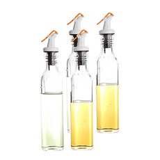 SINOGLASS 分裝油瓶 灰色, 250毫升, 4入