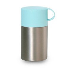 PUKO 小春保溫竹桶, 藍色, 600毫升