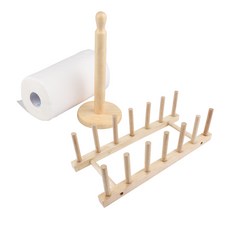 Bloom at home 木質捲筒紙巾架+盤架, 混色