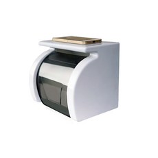 myDaRak 魔術吸盤衛生紙衣架, 白色的, 1個