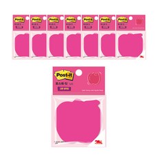 3M Post-it 利貼 強力黏性模切便條紙 76 x 76 mm, 蘋果, 8入, 1個