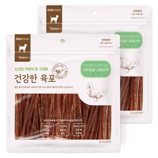 굿데이 강아지 건강한 육포, 오리가슴살 소프트스틱, 300g, 2개