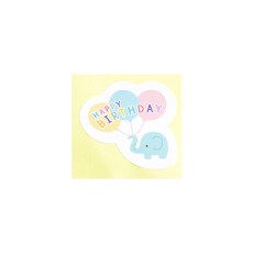 봄91 국산 해피버스데이 포인트스티커, 풍선코끼리, 300개입