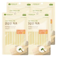 네츄럴랩 강아지 건강한 치즈 간식, 오리지널 스틱, 100g, 4개