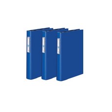 Munhwa Filing System 標誌 D 環活頁夾 3 孔 B858-72 A4 3cm, 藍色, 3片