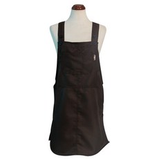 BYDECO 防水素色連身圍裙, 棕色, 1個