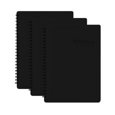 ALPHA A4線圈文件夾 40頁, 黑色, 3入