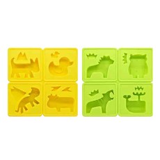 EEeEK 艾克 Story 矽膠多功能模具 2件組, Three meals for three times, kings Club, 2個