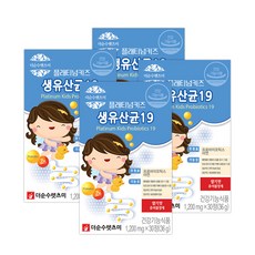 더순수렛츠미 플래티넘 키즈 생유산균19, 4개, 30정