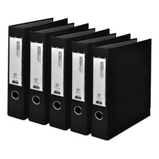 Alpha Web D 環活頁夾 AB949-7 A4 3 孔 5cm, 黑色, 5入