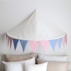 CASA VERDE 格子花環半圓形天篷, 混色