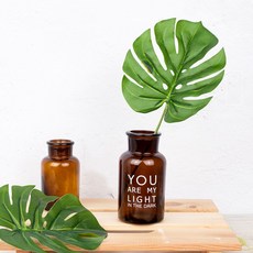 RYMD 龜背竹淺色人造花花瓶套組, 混色