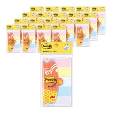 3M Post-it 利貼 手冊式便條紙 25 x 76 mm, 20套, 粉彩, 225張