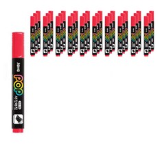 JAVAPEN POP 方頭麥克筆, 紅色, 48入, 48個