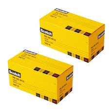 쓰리엠 양면 테이프 리필 665R-6 오피스팩 18mm x 7.6m 6p, 투명, 2개