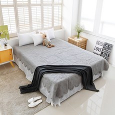 BLEDIK HOME 素色壓紋床墊, 灰色