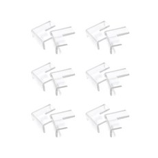 아가드 모서리 쿠션 2매입, 6개, 투명