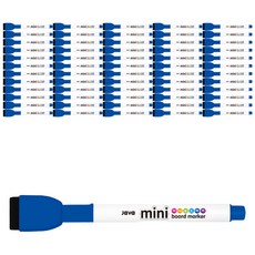 JAVAPEN 迷你細字擦頭白板筆, 藍色, 72件