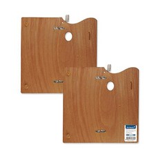 Artmate 木質摺疊調色盤 38*38cm 2入, 混色