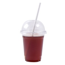 봄91 420ml 아이스컵 돔형 타공 D-14 50p + GOR 페이퍼스트로우 50p 세트, 1세트