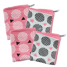 PURE SUNDAY 純棉3層紗布抹布, 豌豆, 4個