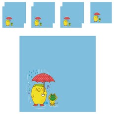 VIC DREAM 小豬系列便條紙 85*85mm 100入, 03天藍色, 8件