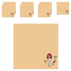 VIC DREAM 女孩系列便條貼 85*85mm 100入, 10款4, 8件