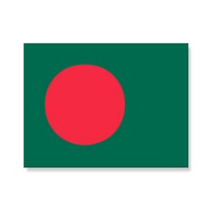리틀하이커 NationalFlag 캔버스 프린팅 액자 가로형 A3 NO29 방글라데시