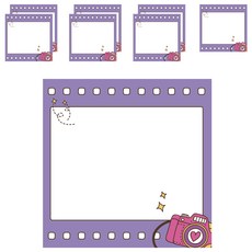 VIC DREAM 相機系列便條紙 85*85mm 100入, 04紫, 8件