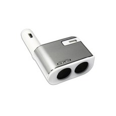 오토컴 이엑스오 마이크로 USB 2구 소켓, 화이트, 1개