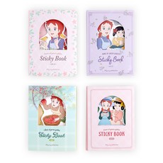 플라잉웨일즈 빨강머리앤 스티키북 ver2 스프링데이 + 베리퍼플 + 애플트리 + 온더테이블 4종 세트, 혼합 색상, 1세트