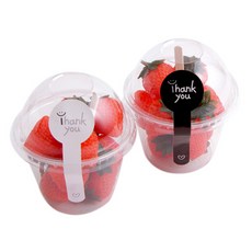 91春季圓頂甜品杯270ml*50p+微笑謝謝棒棒糖貼紙黑色25p+白色25p+叉子隨機發貨50p, 1套