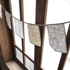 하우밍 모노 사각플래그 가랜드 6p, 혼합 색상