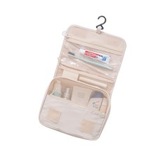 Bycell沐浴包 旅行用 基本款 米色, 1個