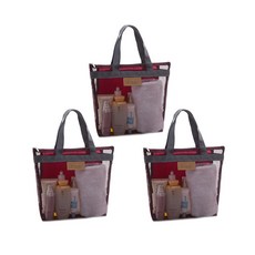 Bycell網狀沐浴包 多功能 紅色, 3片