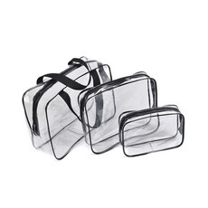 Bicell 浴袋 PVC 透明 全黑, 1套