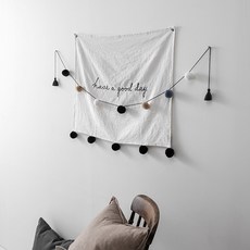 하우밍 허니 태슬폼폼 가랜드, 혼합 색상