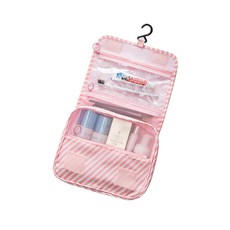 Bycell沐浴包 旅行用 基本款條紋粉色, 1個, 條紋粉色