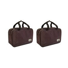 Bycell沐浴包 橫條紋 棕色, 2件