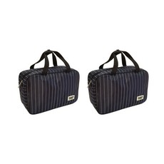 Bycell浴巾收納包 橫條紋 海軍藍, 2件