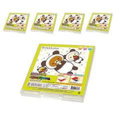 Rilakkuma 冬季辦公室雙面彩色紙 100 張收納盒 B 型, 20 種顏色, 5件