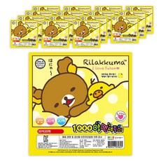 동기오피스 리락쿠마 양면색종이 30매, 30색, 16개입