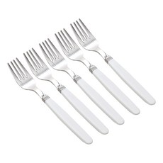 孩童彩色叉子 5入, White, 1組