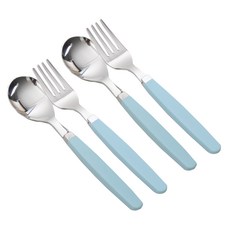 孩童湯匙 2入+叉子 2入, 蘭米色, 湯匙 2入+叉子 2入