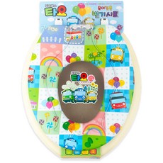 Tayo 印花孩童子母馬桶蓋, 米色, 1個