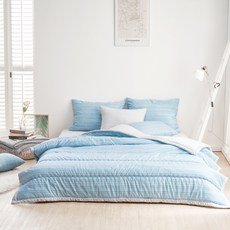 BED&DECO 條紋薄被寢具組