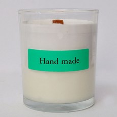 Kanggun Shop 蠟燭容器標籤貼紙手工綠色 20p, 10片