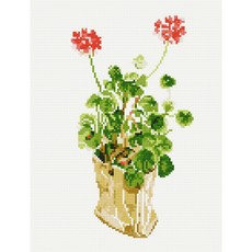 아트조이 DIY 보석십자수 캔버스형 30 x 40 cm, 꽃의 인사, 1세트